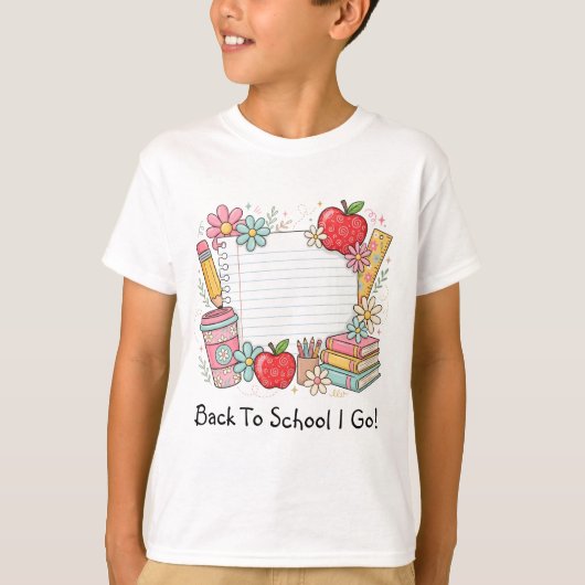 新学期+子供+男女の服 Tシャツ (正面)