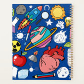 新学期。学校のシール プランナー手帳 (裏面)