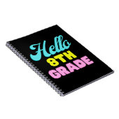 新学期、学校の初日 ノートブック (右側)