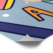 新学期。学校の時刻表 ポスター (角)