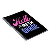 新学期，学校の最初の日，学校女子 ノートブック (右側)