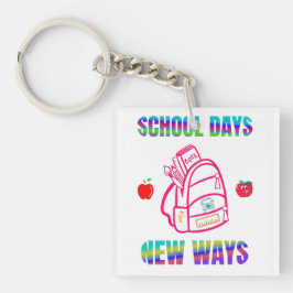 新学期、学校日新しい方法 キーホルダー