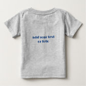 新学期、学校日新しい方法 ベビーTシャツ (裏面)