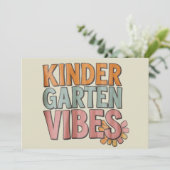 新学期 幼稚園 プレスクール 小学校1年生 招待状 (スタンド正面)