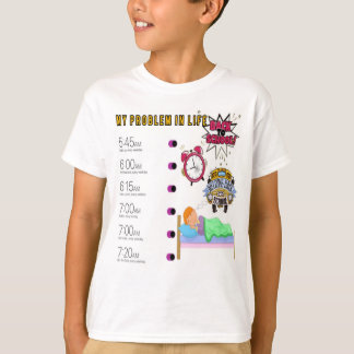 新学期。彼女得は再び早起きする Tシャツ