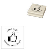 新学期 | 承認を先生する ラバースタンプ (押印)