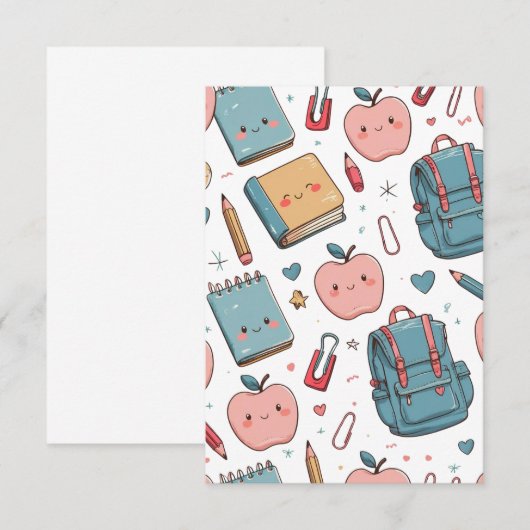 新学期 招待状 (正面/裏面)