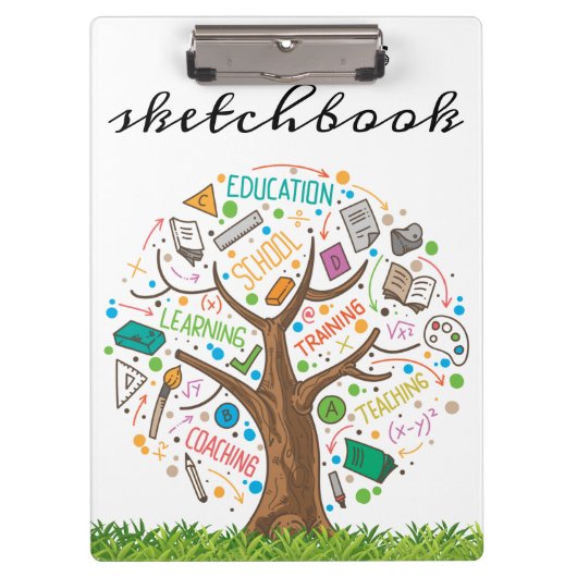 新学期 |教育ツリーのクリップボード クリップボード (正面)