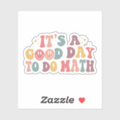 新学期、数学の先生は良い日だ シール (シート)