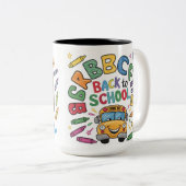 新学期：新しい冒険者の準備 ツートーンマグカップ (正面右)