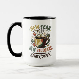 新学期+新しい生徒+同じコーヒー先生マグ マグカップ