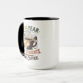 新学期+新しい生徒+同じコーヒー先生マグ マグカップ (正面左)