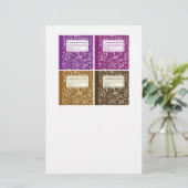 新学期/構成ノートブック 便箋 (スタンド正面)