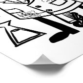 新学期!自分の数学に関する独自の色を設定 ポスター (角)