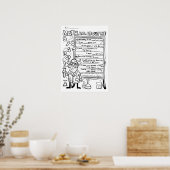 新学期!自分の数学に関する独自の色を設定 ポスター (キッチン)