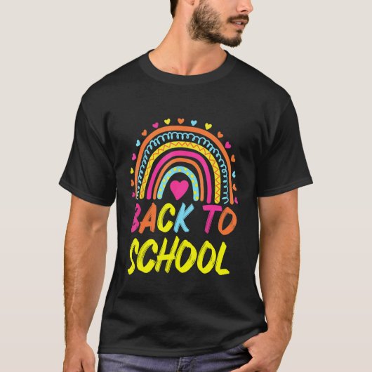 新学期+虹+女子+男子+先生+チーム+キン Tシャツ (正面)