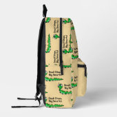 新学期 – 軌跡(名前を追加) プリントバックパック (左)