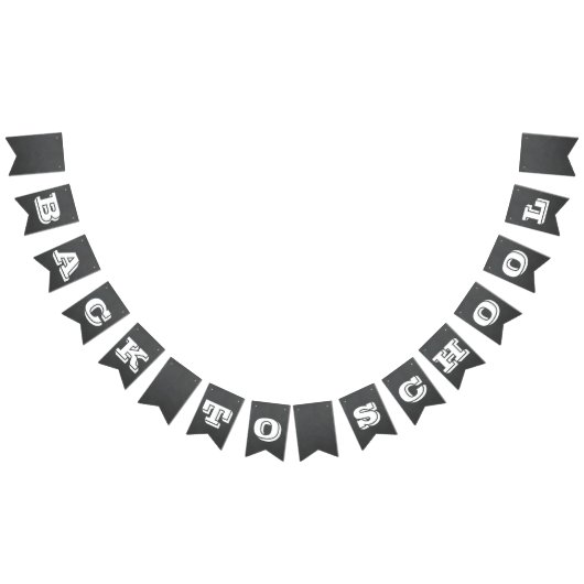 新学期-黒板のデザインの旗 バンティングフラッグ (全)