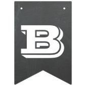 新学期-黒板のデザインの旗 バンティングフラッグ (第2の旗)