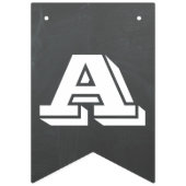 新学期-黒板のデザインの旗 バンティングフラッグ (第3の旗)