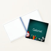 新学期 黒板 キッズ 名前 かわいい ノート (内部)