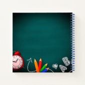 新学期 黒板 キッズ 名前 かわいい ノート (裏面)