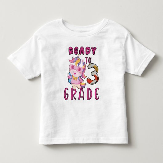 新学期、3年生 トドラーTシャツ (正面)
