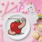 「新学期」 APPLE ペーパープレート (パーティー)