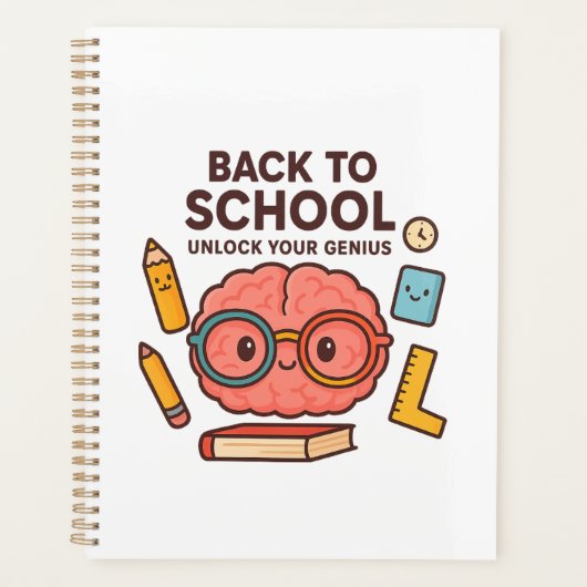 新学期- Geniusノートブックのロックを解除 プランナー手帳 (正面)