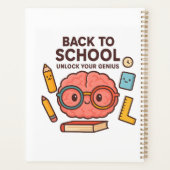 新学期- Geniusノートブックのロックを解除 プランナー手帳 (裏面)