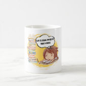 新学期- Panic & Pencils おもしろい - Student S コーヒーマグカップ (中央)