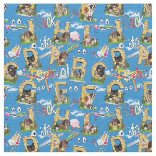 新学期ABCファブリック ファブリック (クローズアップ)