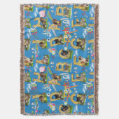 新学期ABCリピートデザイン スローブランケット (正面縦)