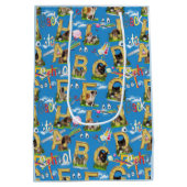 新学期ABCリピートデザイン ミディアムペーパーバッグ (裏面)