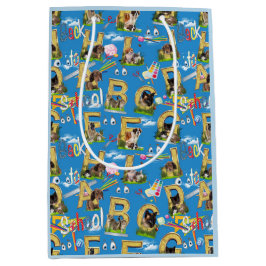 新学期ABCリピートデザイン ミディアムペーパーバッグ