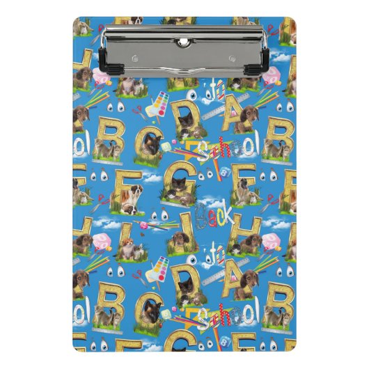 新学期ABCリピートデザイン ミニクリップボード (正面)