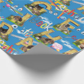 新学期ABCリピートデザイン ラッピングペーパー (角)