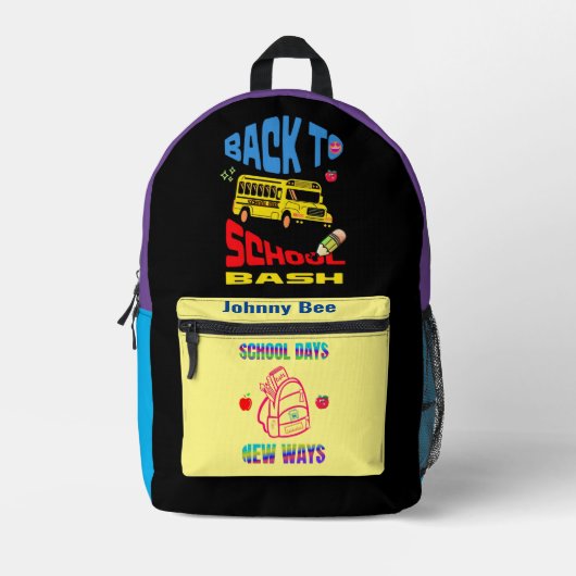 新学期Bash新しい方法 プリントバックパック (正面)