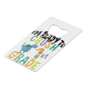 新学期I'm Ready To Rock 1年生Dino クレジットカード栓抜き (裏面アングル)