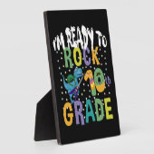 新学期I'M Ready To Rock 10Grade Dino フォトプラーク (側面)