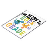 新学期I'M Ready To Rock 4Grade Dino ノートブック (左側)