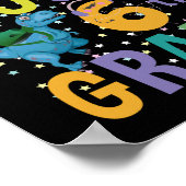 新学期I'M Ready To Rock 6年生Dino ポスター (角)