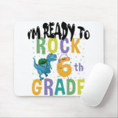 新学期I'M Ready To Rock 6年生Dino マウスパッド (マウス)