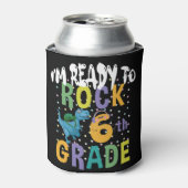 新学期I'M Ready To Rock 6年生Dino 缶クーラー (缶正面)