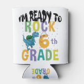 新学期I'M Ready To Rock 6年生Dino 缶クーラー (裏面)