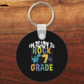 新学期I'M Ready To Rock 7Grade Dino キーホルダー (正面)
