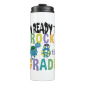 新学期I'M Ready To Rock 8Grade Dino タンブラー (正面)