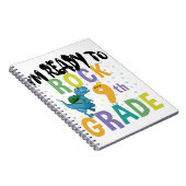 新学期I'M Ready To Rock 9Grade Dino ノートブック (右側)