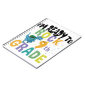 新学期I'M Ready To Rock 9Grade Dino ノートブック (左側)