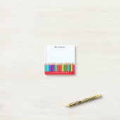新学期Pencils Aノート先生 ポストイット (デスク上)